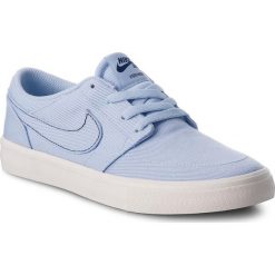 Buty NIKE - Sb Portmore II Slr C AH4616 400 Royal Tint/Royal Tint/Ivory. Niebieskie buty treningowe Nike, z materiału. W wyprzedaży za 229.00 zł.