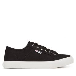 Tenisówki ONLY Shoes. Czarne trampki ONLY SHOES, bez wzorów, bez zapięcia. Za 139.99 zł.