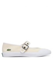 Lacoste Baleriny Mary-J 51SFA0134 Beżowy. Brązowe baleriny Lacoste, bez wzorów, z materiału, bez obcasa, bez zapięcia. Za 337.99 zł.