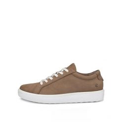 Buty sportowe damskie Ecco Soft 60. Brązowe buty treningowe ECCO, bez wzorów, ze skóry, bez zapięcia, trekkingowe. Za 581.50 zł.