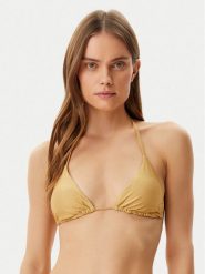 Guess Góra od bikini E4GJ18 KC632 Żółty. Żółte bikini Guess, z aplikacjami, z syntetyku. Za 159.99 zł.
