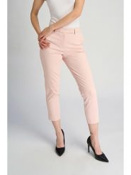 Marks & Spencer Spodnie chino w kolorze jasnoróżowym rozmiar: 44. Różowe chinosy Marks & Spencer, bez wzorów. Za 53.17 zł.