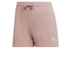 Szorty damskie adidas Essentials Slim 3-Stripes. Białe szorty adidas, bez wzorów, sportowe. Za 104.00 zł.