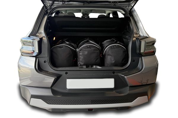 Torby Do Bagażnika Citroen E-C3 Hatchback Ev 2023+ 3Szt Kjust. Czarne torby podróżne KJUST, bez wzorów, z kauczuku. Za 729.00 zł.