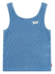 Levi's Kids Top w kolorze niebieskim rozmiar: 128. Niebieskie topy Levi's Kids, s, bez wzorów, z bawełny, bez kołnierzyka, bez ramiączek. Za 45.45 zł.
