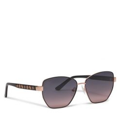 Okulary przeciwsłoneczne Guess. Czarne okulary przeciwsłoneczne Guess, z aplikacjami. Za 339.99 zł.