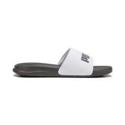 Klapki unisex Puma Popcat 20. Czerwone klapki Puma, bez wzorów, bez obcasa, bez zapięcia. Za 59.99 zł.