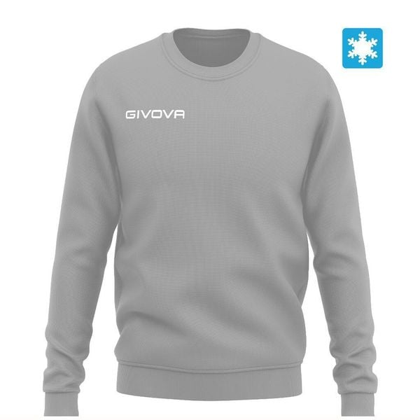 Givova Grey Bluza Felpa M - Comfort & Style. Szare bluzy Givova, m, bez wzorów, z bawełny, eleganckie, bez ramiączek, bez kaptura. Za 191.99 zł.