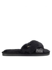 MEXX Kapcie MI002004343W Czarny. Czarne kapcie Mexx, bez wzorów, z materiału. Za 79.99 zł.