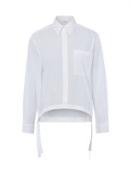 Nümph Damska bluzka koszulowa - Samira Kobiety Bawełna (100%) biały jednolity, 34. Białe bluzki Nümph, uniwersalny, bez wzorów, z bawełny, eleganckie, bez kołnierzyka, bez ramiączek. Za 399.95 zł.