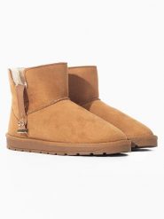 ISLAND BOOT Botki zimowe "Kabia" w kolorze jasnobrązowym rozmiar: 40. Brązowe botki Island Boot, bez wzorów, bez obcasa, bez zapięcia. Za 207.34 zł.