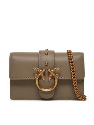 Pinko Torebka Love One Micro C . AI 24-25 PCPL 100064 A0F1 Szary. Szare kopertówki Pinko, bez wzorów, ze skóry, wizytowe, bez dodatków. Za 749.99 zł.