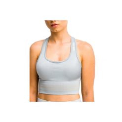 Biustonosz sportowy damski GymHero Stripes Bra. Szare biustonosze sportowe Gym Hero, bez wzorów, na fitness i siłownię. Za 89.99 zł.