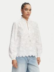 MICHAEL Michael Kors Koszula MS640Y9KPX Biały Relaxed Fit. Białe koszule MICHAEL Michael Kors, xs, bez wzorów, z bawełny, bez kołnierzyka, bez ramiączek. Za 769.99 zł.