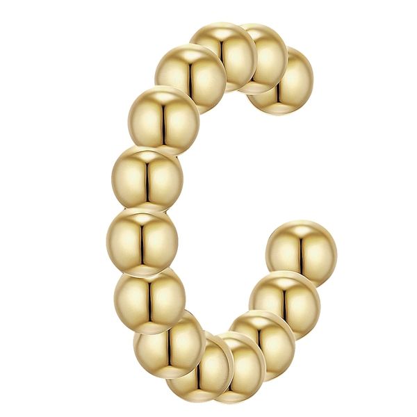 Glanzstücke München Srebrne klamry na ucho srebro wysokiej próby żółte złoto Kolczyki 1 ct Damski. Szare kolczyki Glanzstücke München, pozłacane. Za 139.99 zł.