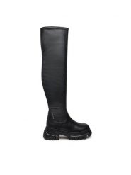 Tommy Jeans Kozaki Tjw Lightweight Otk Boot EN0EN02634 Czarny. Czarne kozaki Tommy Jeans, bez wzorów, z jeansu, bez obcasa, na płaskiej podeszwie, bez zapięcia. Za 899.99 zł.