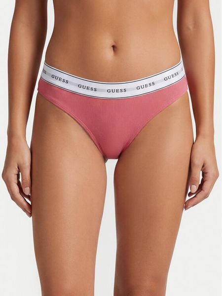Guess Figi klasyczne O97E02 KBBU1 Różowy. Czerwone figi Guess, z aplikacjami, z bawełny. Za 71.99 zł.