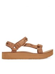 Teva Sandały Midform Universal Studded 1164650 Brązowy. Brązowe sandały Teva, bez wzorów, z nubiku, bez obcasa, na płaskiej podeszwie, bez zapięcia. Za 359.99 zł.