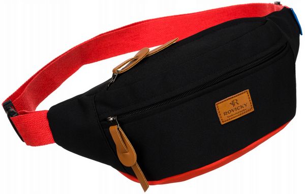 Saszetka damska Rovicky R-WB-J03 czarna. Czarne nerki i saszetki ROVICKY, bez wzorów, bez dodatków. Za 45.00 zł.