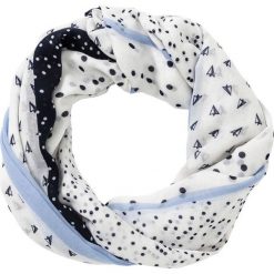 Szal koło w kropki bonprix niebiesko-biały. Szaliki i kominy marki bonprix. Za 37.99 zł.