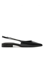 Calvin Klein Sandały Flat Slingback Pump Saff HW0HW02135 Czarny. Czarne sandały Calvin Klein, bez wzorów, ze skóry, bez obcasa, na płaskiej podeszwie, bez zapięcia. Za 519.99 zł.