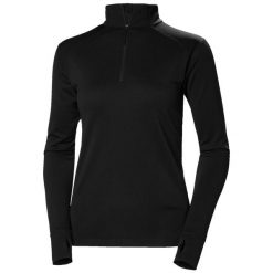 Bluza damska 1/2 zip Helly Hansen Lifa Tech Lite. Czarne bluzy Helly Hansen, s, bez wzorów, bez ramiączek, bez kaptura. Za 319.15 zł.