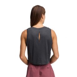 Damski tank top Black Diamond Circuit. Czarne topy Black Diamond, bez wzorów, z materiału, sportowe, bez kołnierzyka, bez ramiączek. Za 241.50 zł.