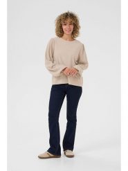 Cream Sweter "Dela" w kolorze beżowym rozmiar: S. Brązowe swetry Cream, s, bez wzorów, z wiskozy, klasyczne, bez ramiączek. Za 79.40 zł.