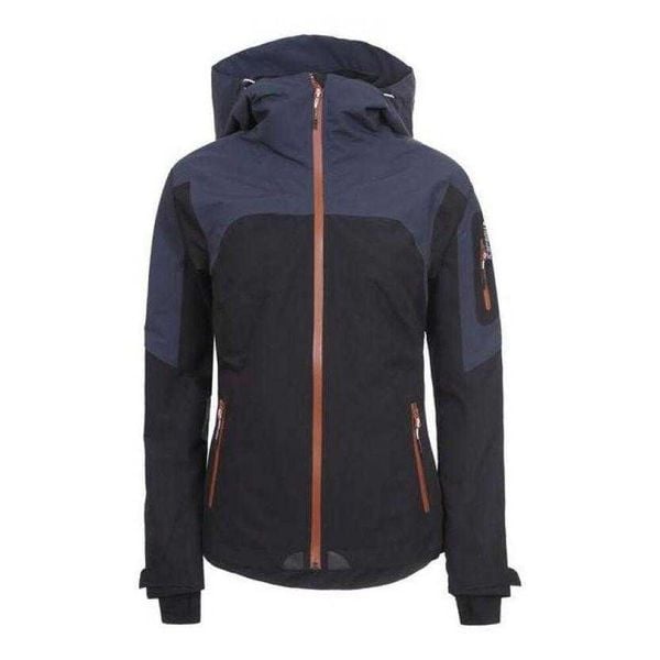 Damska Kurtka Narciarska Dacono. Czarne kurtki narciarskie Icepeak, xs, z aplikacjami, z materiału, z kapturem, narciarskie. Za 316.99 zł.