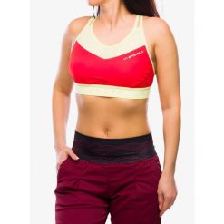 Stanik sportowy La Sportiva Wafaa Top. Czerwone biustonosze sportowe La Sportiva, bez wzorów. Za 219.99 zł.