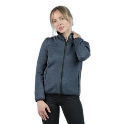 Damski polar Izas Samaun. Niebieskie bluzy z polaru IZAS, m, bez wzorów, z polaru, trekkingowe. W wyprzedaży za 226.04 zł.