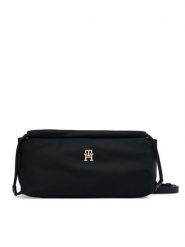 Tommy Hilfiger Torebka AW0AW19174 Czarny. Czarne listonoszki Tommy Hilfiger, bez wzorów, z materiału, bez dodatków. Za 329.99 zł.