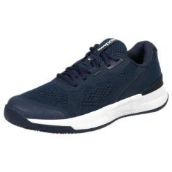 Damskie buty do tenisa Wilson Intrigue Pro. Niebieskie buty treningowe Wilson, bez wzorów, z materiału, bez zapięcia, do biegania. Za 503.35 zł.