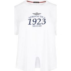 T- shirt Aeronautica Militare. Białe t-shirty m, bez wzorów, bez kołnierzyka, bez ramiączek. Za 269.40 zł.