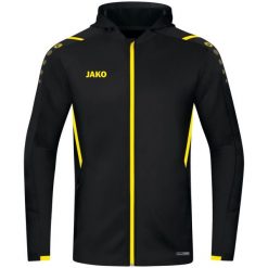 Bluza dresowa z kapturem Jako Challenge. Czarne bluzy JAKO, s, bez wzorów, z dresówki, casualowe, bez ramiączek, z kapturem. Za 326.45 zł.