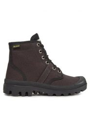 Palladium Trapery Pallabrousse 90069-001-M Czarny. Czarne traperki Palladium, bez wzorów, z materiału, bez obcasa, bez zapięcia. Za 429.99 zł.