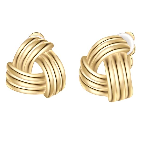 Yokoamii Klipsy do uszu z pozlacanej stopu metali Kolczyki 1 ct Damski. Żółte kolczyki Yokoamii, pozłacane. Za 149.99 zł.