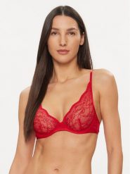 Hunkemöller Biustonosz braletka Isabelle Up 184808 Czerwony. Czerwone biustonosze Hunkemöller, bez wzorów, z syntetyku. Za 99.99 zł.
