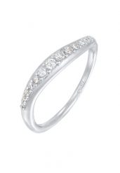 Elli Damski do łączenie skręcony Elegant z kryształami cyrkonii w srebrze próby 925 Sterling Silver Pierścionki 1 ct. Szare pierścionki Elli, z cyrkonią, srebrne. Za 208.99 zł.