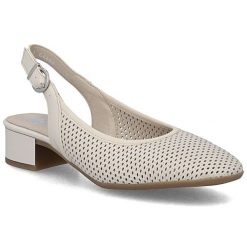 OBUWIE RIEKER. Czółenka Rieker, bez wzorów, ze skóry ekologicznej, bez obcasa, bez zapięcia. Za 329.00 zł.