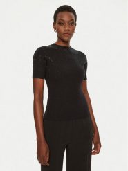 Marciano Guess Sweter 5RGR14 5821Z Czarny Regular Fit. Czarne swetry Marciano Guess, l, z aplikacjami, z wiskozy, bez ramiączek. Za 459.99 zł.