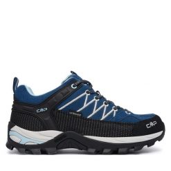 Trekkingi CMP. Niebieskie buty trekkingowe CMP, bez wzorów, bez zapięcia, trekkingowe. Za 479.99 zł.