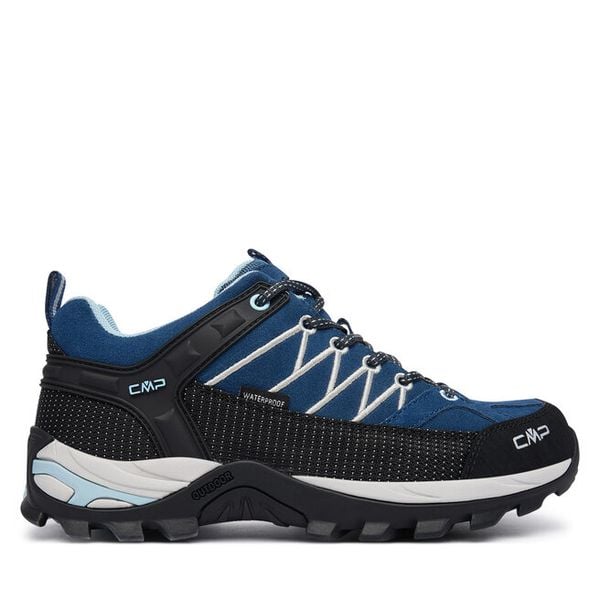Trekkingi CMP. Niebieskie buty trekkingowe CMP, bez wzorów, bez zapięcia, trekkingowe. Za 479.99 zł.