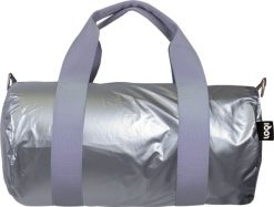 Torba LOQI Weekender Metallic mini srebrna. Szare torby podróżne LOQI, bez wzorów. Za 138.00 zł.