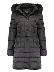 Geographical Norway Płaszcz pikowany "Anemone" w kolorze czarnym rozmiar: XXL. Czarne płaszcze Geographical Norway, xxl, bez wzorów, z tkaniny, bez kaptura. Za 238.29 zł.