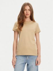 BOSS T-Shirt C_Esogo_1 50506973 Beżowy Slim Fit. Brązowe t-shirty Boss, l, bez wzorów, z bawełny, bez kołnierzyka, bez ramiączek. Za 199.99 zł.
