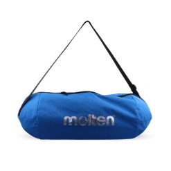 Torba na piłki Molten EK0043-B. Niebieskie torby sportowe Molten, bez wzorów, z materiału, na ramię. Za 125.60 zł.