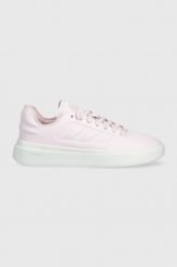 Adidas sneakersy kolor różowy. Czerwone buty sportowe lifestyle adidas, bez wzorów, z gumy, sportowe, z okrągłym noskiem, bez zapięcia. Za 449.99 zł.