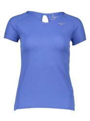 Mizuno Koszulka funkcyjna "DryAeroflow" w kolorze niebieskim rozmiar: M. Niebieskie t-shirty sportowe Mizuno, m, bez wzorów, bez ramiączek, outdoorowe. Za 92.42 zł.