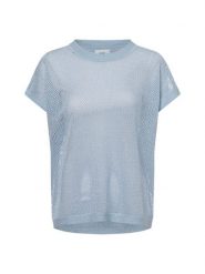 Nümph Sweter z krótkim rękawem - Numona Darlene Kobiety niebieski, L. Niebieskie swetry Nümph, l, bez wzorów, z dzianiny, bez ramiączek. Za 199.95 zł.
